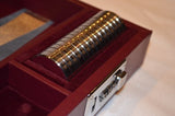 Maroon-Champagne-Dolphin Tournament Style Backgammon Sets