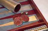 Maroon-Champagne-Dolphin Tournament Style Backgammon Sets